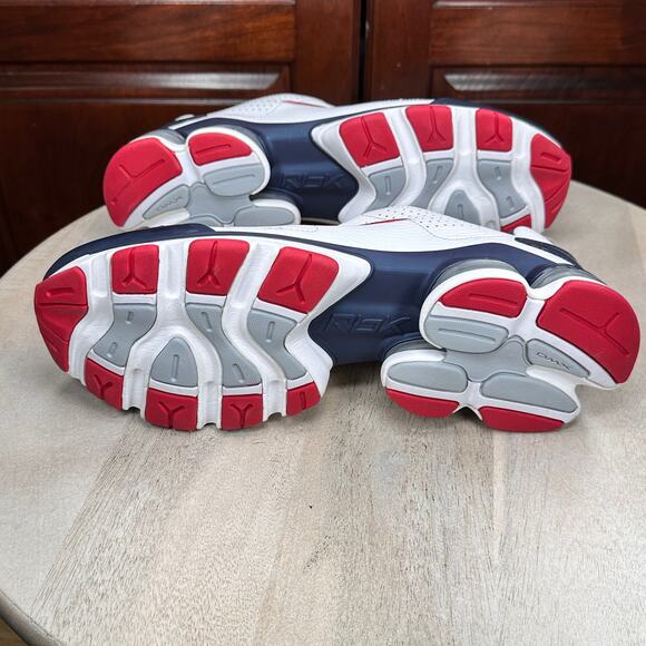 Reebok New England Patriots Men’s Size 10 RB 706 FLU Sneakers White Navy NEW NIB - Picture 8 of 15